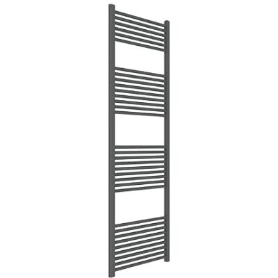 Ercos 600x1800 mm - Mattschwarz Grau-Eisen - 1/2" - towel warmer Ercos 600x1800 mm - Mattschwarz Grau-Eisen - 1/2" - towel warmer