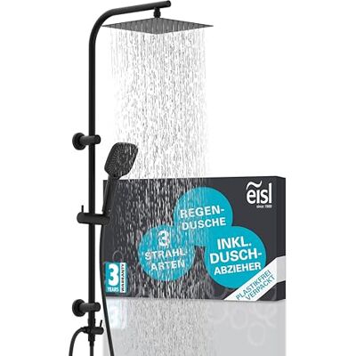 EISL EASY DELUXE Duschset schwarz, inklusiv Duschabz EISL EASY DELUXE Duschset schwarz, inklusiv Duschabz