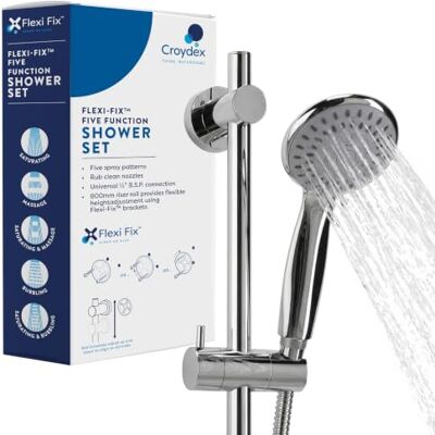 Croydex Dusch-Set, Chrom, One Size Croydex Dusch-Set, Chrom, One Size
