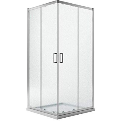 Idralite Eckeinstieg Duschkabine Quadratisch 75x75 H198 Satiniert 6mm Glas Mod. Ready Idralite Eckeinstieg Duschkabine Quadratisch 75x75 H198 Satiniert 6mm Glas Mod. Ready