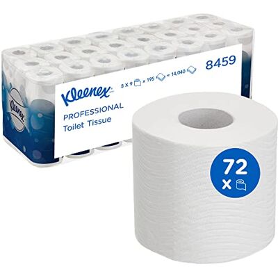 Kleenex Weiß 3-Lagiges Toilettenpapier - Toilettenpapier Kleenex Weiß 3-Lagiges Toilettenpapier - Toilettenpapier
