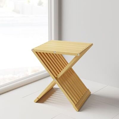 Schulte Badhocker aus Natur-Bambus – 44 cm hoch, rutschfest & stabil, Traglast 130 kg, ergonomisches Design für optimalen Komfort Schulte Badhocker aus Natur-Bambus – 44 cm hoch, rutschfest & stabil, Traglast 130 kg, ergonomisches Design für optimalen Komfort
