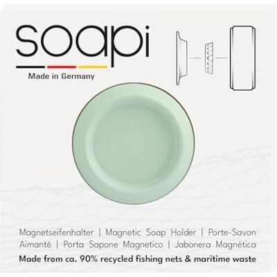 Soapi Magnet-Seifenhalter zum Kleben, Mint Ohne Bohren, Wasserfest Selbstklebend, Magnetischer Seifenhalter für Bad, Dusche und Küche Soapi Magnet-Seifenhalter zum Kleben, Mint Ohne Bohren, Wasserfest Selbstklebend, Magnetischer Seifenhalter für Bad, Dusche und Küche