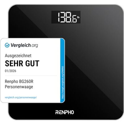 RENPHO Digitale Badezimmerwaage - Körpergewicht Elektronische Waage RENPHO Digitale Badezimmerwaage - Körpergewicht Elektronische Waage