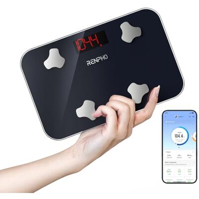RENPHO Reisewaage für Körpergewicht, Mini-Badwaage für Körperfett, Tragbare Digitale - Körperwaage RENPHO Reisewaage für Körpergewicht, Mini-Badwaage für Körperfett, Tragbare Digitale - Körperwaage