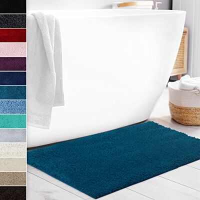 Floordirekt Badematte Sky Soft Eckig & Rund Badezimmerteppich Extra flauschig rutschfest & Schnell trocknend Viele Farben & Größen (50 x 80 cm, Türkis) Floordirekt Badematte Sky Soft Eckig & Rund Badezimmerteppich Extra flauschig rutschfest & Schnell trocknend Viele Farben & Größen (50 x 80 cm, Türkis)