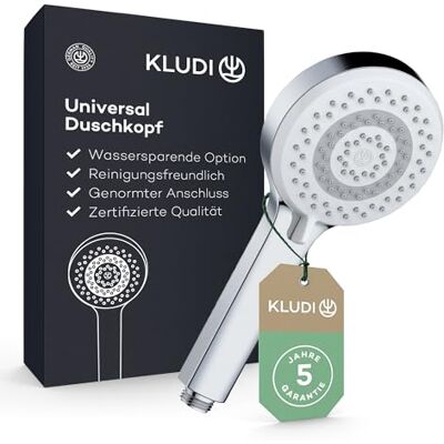 Kludi X1 Duschkopf - Wassersparend, 3 Strahlarten Kludi X1 Duschkopf - Wassersparend, 3 Strahlarten