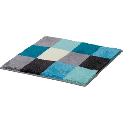 Erwin Müller WC-Vorlage ohne Ausschnitt Kreta türkis Größe 50x50 cm, rutschhemmend kuscheliger Hochflor, für Fußbodenheizung geeignet Erwin Müller WC-Vorlage ohne Ausschnitt Kreta türkis Größe 50x50 cm, rutschhemmend kuscheliger Hochflor, für Fußbodenheizung geeignet