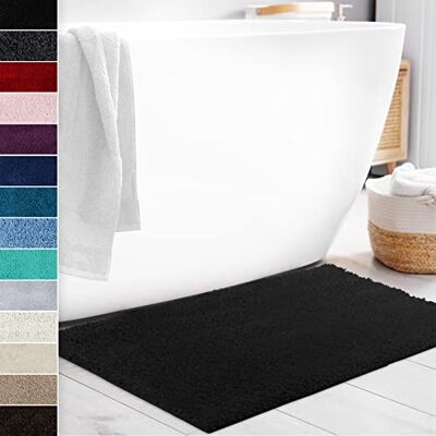 Floordirekt Badematte Sky Soft Eckig & Rund Badezimmerteppich Extra flauschig rutschfest & Schnell trocknend Viele Farben & Größen (Rund Ø 95 cm, Schwarz) Floordirekt Badematte Sky Soft Eckig & Rund Badezimmerteppich Extra flauschig rutschfest & Schnell trocknend Viele Farben & Größen (Rund Ø 95 cm, Schwarz)