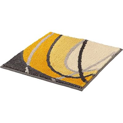 REDBEST WC-Vorlage ohne Ausschnitt Lynn gelb Größe 50x50 cm rutschhemmend, Flauschiger Flor, pflegeleicht, für Fußbodenheizung geeignet REDBEST WC-Vorlage ohne Ausschnitt Lynn gelb Größe 50x50 cm rutschhemmend, Flauschiger Flor, pflegeleicht, für Fußbodenheizung geeignet