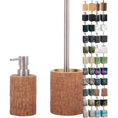 Sanilo Badezimmer Set, Seifenspender und WC Bürste mit Motiv, große Auswahl, Klobürste ohne Bohren, schöne Designs (Bark) Sanilo Badezimmer Set, Seifenspender und WC Bürste mit Motiv, große Auswahl, Klobürste ohne Bohren, schöne Designs (Bark)