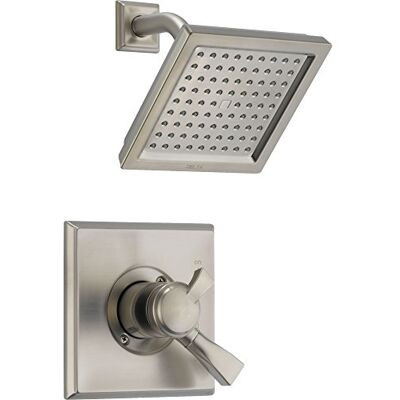 DELTA Dryden 17 Serie Dusch-Verkleidungsset mit Duschkopf mit 1 Strahl, Edelstahl, T17251-SS (Ventil nicht im Lieferumfang enthalten) DELTA Dryden 17 Serie Dusch-Verkleidungsset mit Duschkopf mit 1 Strahl, Edelstahl, T17251-SS (Ventil nicht im Lieferumfang enthalten)