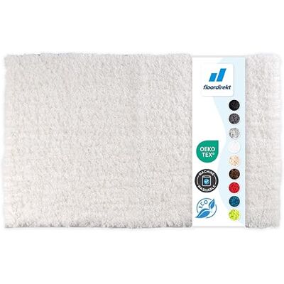 Floordirekt Badematte Sky Soft Eckig & Rund Badezimmerteppich Extra flauschig rutschfest & Schnell trocknend Viele Farben & Größen (70 x 120 cm, Weiß) Floordirekt Badematte Sky Soft Eckig & Rund Badezimmerteppich Extra flauschig rutschfest & Schnell trocknend Viele Farben & Größen (70 x 120 cm, Weiß)