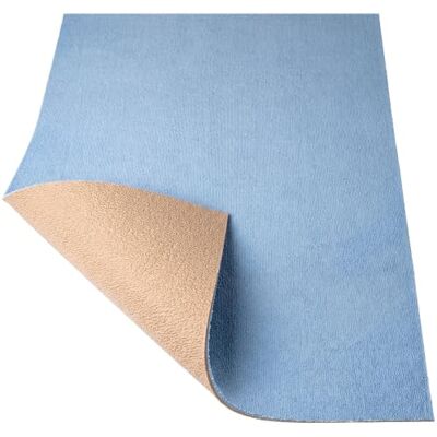 ANRO AquaComfort Badezimmerteppich Badematte Badteppich Badvorleger Blau 90 x 350 cm rutschfest wasserdicht Badläufer Mikrofaser Meterware ANRO AquaComfort Badezimmerteppich Badematte Badteppich Badvorleger Blau 90 x 350 cm rutschfest wasserdicht Badläufer Mikrofaser Meterware