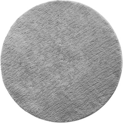 Floordirekt Badematte Sky Badezimmerteppich Weicher, dichter Hochflor Rutschhemmend & Schnell trocknend Geeignet für Fußbodenheizung Eckig & Rund (Rund Ø 95 cm, Silbergrau) Floordirekt Badematte Sky Badezimmerteppich Weicher, dichter Hochflor Rutschhemmend & Schnell trocknend Geeignet für Fußbodenheizung Eckig & Rund (Rund Ø 95 cm, Silbergrau)