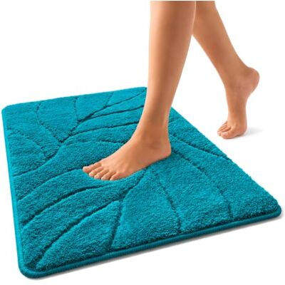 Floordirekt Badteppich extra flauschig & schnelltrocknend Badezimmerteppich mit rutschhemmender Rückseite Badematte Duschvorleger (Maris) (Türkis, 80 x 150 cm) Floordirekt Badteppich extra flauschig & schnelltrocknend Badezimmerteppich mit rutschhemmender Rückseite Badematte Duschvorleger (Maris) (Türkis, 80 x 150 cm)