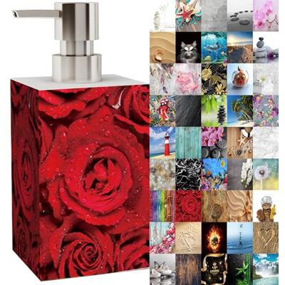 Sanilo Seifenspender viele schöne Seifenspender zur Auswahl modernes, stylisches Design Blickfang für jedes Badezimmer (Rosen) Sanilo Seifenspender viele schöne Seifenspender zur Auswahl modernes, stylisches Design Blickfang für jedes Badezimmer (Rosen)