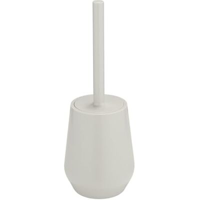 Allstar WC-Garnitur Mod. Vara freistehend, geschlossene Toilettenbürste mit wechselbarem Bürstenkopf Ø 6,5 cm, konische Form, Design WC-Bürste aus Kunststoff für Bad und Gäste-WC, beige matt Allstar WC-Garnitur Mod. Vara freistehend, geschlossene Toilettenbürste mit wechselbarem Bürstenkopf Ø 6,5 cm, konische Form, Design WC-Bürste aus Kunststoff für Bad und Gäste-WC, beige matt