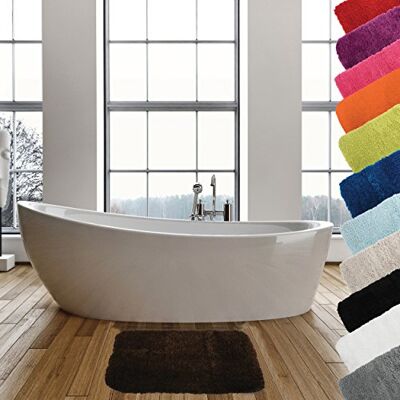MSV 140873 Badematte Mikrofaser Hochflor flauschig 50x70 cm – Braun MSV 140873 Badematte Mikrofaser Hochflor flauschig 50x70 cm – Braun