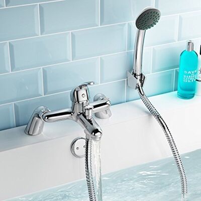 Veebath Egham Badewannen-Duschmischer - Luxusbadezimmerarmatur, Einhebel, Chrom Veebath Egham Badewannen-Duschmischer - Luxusbadezimmerarmatur, Einhebel, Chrom