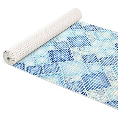 ANRO Badematte Weichschaummatte Bad- und Duschvorleger Antirutsch Badläufer Patchwork Blau 180x65cm ANRO Badematte Weichschaummatte Bad- und Duschvorleger Antirutsch Badläufer Patchwork Blau 180x65cm