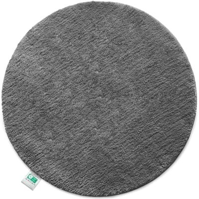 Floordirekt Badematte Sky Badezimmerteppich Weicher, dichter Hochflor Rutschhemmend & Schnell trocknend Geeignet für Fußbodenheizung Eckig & Rund (Rund Ø 95 cm, Dunkelgrau) Floordirekt Badematte Sky Badezimmerteppich Weicher, dichter Hochflor Rutschhemmend & Schnell trocknend Geeignet für Fußbodenheizung Eckig & Rund (Rund Ø 95 cm, Dunkelgrau)