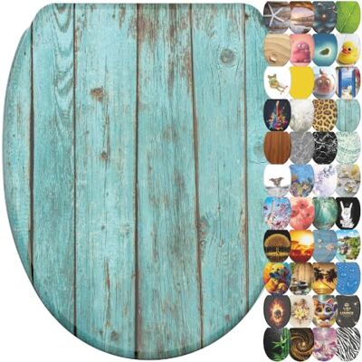 Sanilo WC Sitz mit Absenkautomatik, einfache Montage, aus Holz, Lumber Toilettendeckel mit Soft-Close, hochwertige Oberfläche und stabile Scharniere, inkl. Montagematerial und Videoanleitung Sanilo WC Sitz mit Absenkautomatik, einfache Montage, aus Holz, Lumber Toilettendeckel mit Soft-Close, hochwertige Oberfläche und stabile Scharniere, inkl. Montagematerial und Videoanleitung
