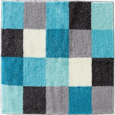 Erwin Müller Badematte Kreta türkis Größe 90x90 cm, Badteppich, Badvorleger rutschhemmend kuscheliger Hochflor, für Fußbodenheizung geeignet Erwin Müller Badematte Kreta türkis Größe 90x90 cm, Badteppich, Badvorleger rutschhemmend kuscheliger Hochflor, für Fußbodenheizung geeignet