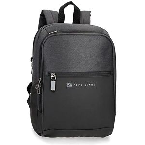 Pepe Jeans Jarvis Laptop-Rucksack, anpassbar bis 30,5 cm (12 Zoll), Schwarz, 25 x 36 x 10 cm, Polyester mit Details aus Kunstleder, 9 l Pepe Jeans Jarvis Laptop-Rucksack, anpassbar bis 30,5 cm (12 Zoll), Schwarz, 25 x 36 x 10 cm, Polyester mit Details aus Kunstleder, 9 l