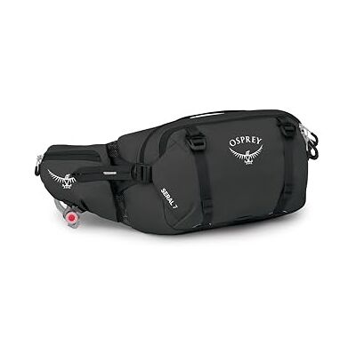 Osprey Seral Unisex-Fahrrad-Hüfttasche, 7L, Raven Black Osprey Seral Unisex-Fahrrad-Hüfttasche, 7L, Raven Black