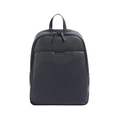 Armani Exchange Men's Alex, Classic, Embossed Logo, Silver Zip Backpack Navy One size Armani Exchange Men's Alex, Classic, Embossed Logo, Silver Zip Backpack Navy One size