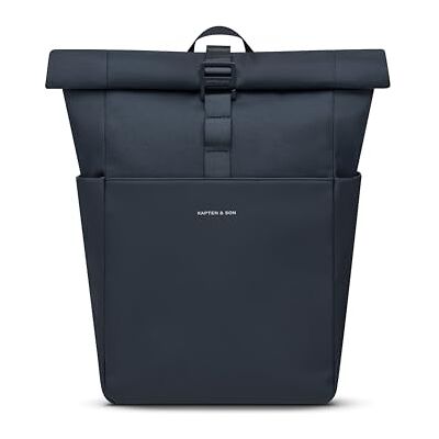 Kapten & Son Rucksack Lund Basic Navy Blue 16-18 L Rolltop Rucksack Damen & Herren Handgepäck Rucksack mit 14'' Laptopfach Vegan & Wasserabweisend Kapten & Son Rucksack Lund Basic Navy Blue 16-18 L Rolltop Rucksack Damen & Herren Handgepäck Rucksack mit 14'' Laptopfach Vegan & Wasserabweisend