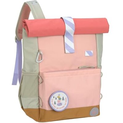 LÄSSIG Kinderrucksack mit Brustgurt, wasserabweisend, 12-15 Liter/Medium Rolltop Backpack Sunny Explorer Rose/Pink LÄSSIG Kinderrucksack mit Brustgurt, wasserabweisend, 12-15 Liter/Medium Rolltop Backpack Sunny Explorer Rose/Pink
