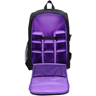 SUBLXPoten Kamerarucksack Kamerarucksack, professioneller SLR-Digitalfotografie-wasserdichter Rucksack, geeignet for Objektivstativhalter(L-purple lining) SUBLXPoten Kamerarucksack Kamerarucksack, professioneller SLR-Digitalfotografie-wasserdichter Rucksack, geeignet for Objektivstativhalter(L-purple lining)