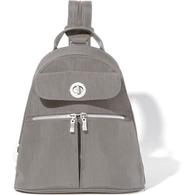 Baggallini Naples wandelbarer Rucksack – Reise-Umhängetasche – 30,5 cm Nylon-Handtasche mit RFID und gepolsterter Tablet-Hülle Baggallini Naples wandelbarer Rucksack – Reise-Umhängetasche – 30,5 cm Nylon-Handtasche mit RFID und gepolsterter Tablet-Hülle