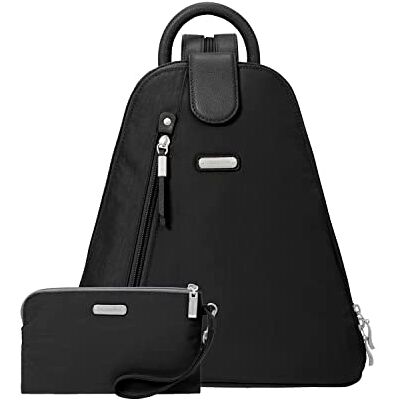 Baggallini Damen Metro-Rucksack mit RFID-Handgelenk Handtaschen, Schwarz Baggallini Damen Metro-Rucksack mit RFID-Handgelenk Handtaschen, Schwarz