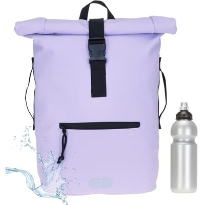 Elephant Rucksack Time Bag Damen A4 Plane 12825 Pastell Flieder 2 + Flasche Mädchen Kurierrucksack Roll-Top Fahrradrucksack Sport Fitness 23 Liter Freizeit Brustgurt Fahrrad Kurier Laptopfach Elephant Rucksack Time Bag Damen A4 Plane 12825 Pastell Flieder 2 + Flasche Mädchen Kurierrucksack Roll-Top Fahrradrucksack Sport Fitness 23 Liter Freizeit Brustgurt Fahrrad Kurier Laptopfach