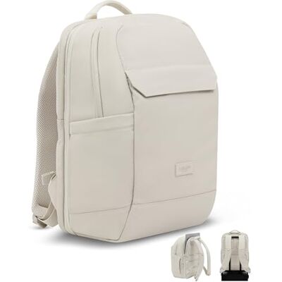 LARKSON Business Laptop Rucksack Herren Beige – Bjarne Small Kleiner Arbeitsrucksack mit 16 Zoll Laptopfach, Handgepäck mit Anti-Diebstahl-Loops, Wasserabweisend LARKSON Business Laptop Rucksack Herren Beige – Bjarne Small Kleiner Arbeitsrucksack mit 16 Zoll Laptopfach, Handgepäck mit Anti-Diebstahl-Loops, Wasserabweisend