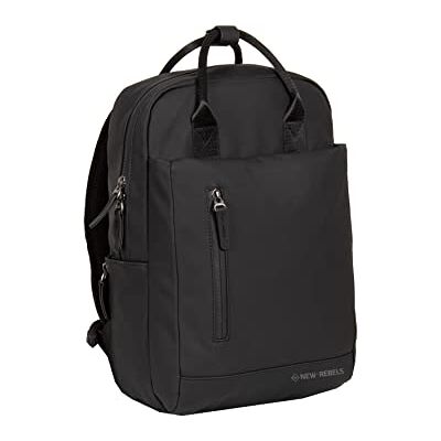 New Rebels Unisex Harper Miami Rucksack 9L wasserdichter Rucksack mit Doppelverschluss 13-Zoll-Laptopfach Wasserabweisender Reißverschluss Gepolsterte Träger, ideal für Arbeit & Erkundung Schwarz New Rebels Unisex Harper Miami Rucksack 9L wasserdichter Rucksack mit Doppelverschluss 13-Zoll-Laptopfach Wasserabweisender Reißverschluss Gepolsterte Träger, ideal für Arbeit & Erkundung Schwarz