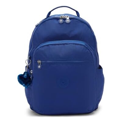 Kipling Seoul Laptop-Rucksack 27L, Passend für 15" Laptop, Wasserabweisendes Nylon, Leichter Reise-Schul-Tagesrucksack mit Organizer-Taschen, Bequeme Träger Blazing Blue Kipling Seoul Laptop-Rucksack 27L, Passend für 15" Laptop, Wasserabweisendes Nylon, Leichter Reise-Schul-Tagesrucksack mit Organizer-Taschen, Bequeme Träger Blazing Blue