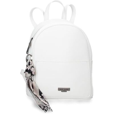 Pepe Jeans Margaret Mochila Casual Blanco 23x26x10 cm Polyester von PU L von Joumma Bags Pepe Jeans Margaret Mochila Casual Blanco 23x26x10 cm Polyester von PU L von Joumma Bags