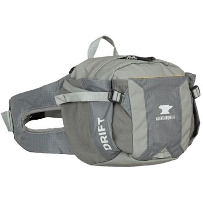 Mountainsmith Drift Lendenwirbelsäcke, klein, zum Laufen, Wandern, Radfahren, Reisen und Outdoor-Sportaktivitäten mit Zwei Wasserflaschen-Taschen, Moon Mist Grey, Small Mountainsmith Drift Lendenwirbelsäcke, klein, zum Laufen, Wandern, Radfahren, Reisen und Outdoor-Sportaktivitäten mit Zwei Wasserflaschen-Taschen, Moon Mist Grey, Small