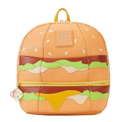 Loungefly McDonald's Bag Mac Mini Rucksack McDonald's Zubehör, Schwarz, MINI, Cartoon-Stil Loungefly McDonald's Bag Mac Mini Rucksack McDonald's Zubehör, Schwarz, MINI, Cartoon-Stil