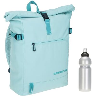 Elephant One Kurierrucksack A4 Laptoprucksack Fahrrad 13114 Mint + Flasche Rucksack Damen Herren Large Laptop Tasche Freizeitrucksack Handgepäck Reise Sport Büro Roll-Top + Flasche Elephant One Kurierrucksack A4 Laptoprucksack Fahrrad 13114 Mint + Flasche Rucksack Damen Herren Large Laptop Tasche Freizeitrucksack Handgepäck Reise Sport Büro Roll-Top + Flasche