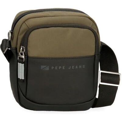 Pepe Jeans Jarvis Grün Anpassbarer Laptop-Rucksack 28x40x16 cm Polyester mit Details aus Kunstleder Pepe Jeans Jarvis Grün Anpassbarer Laptop-Rucksack 28x40x16 cm Polyester mit Details aus Kunstleder