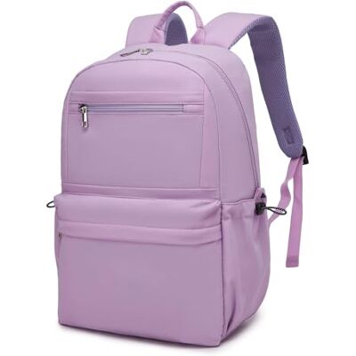 KONO Schulrucksack Mädchen Teenager Leichter Schultasche Rucksack Lila Rucksack Damen für Die Schule Jungen Teenager Große 15,6 Zoll Laptop Arbeitstasche Backpack für College & Universität KONO Schulrucksack Mädchen Teenager Leichter Schultasche Rucksack Lila Rucksack Damen für Die Schule Jungen Teenager Große 15,6 Zoll Laptop Arbeitstasche Backpack für College & Universität