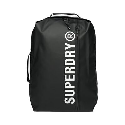 Superdry Damen 35 Liter Tarp Rucksack Schwarz/Weiß 1SIZE Superdry Damen 35 Liter Tarp Rucksack Schwarz/Weiß 1SIZE