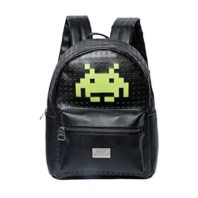 KARACTERMANIA Space Invaders Alien-Fashion Rucksack, Schwarz KARACTERMANIA Space Invaders Alien-Fashion Rucksack, Schwarz