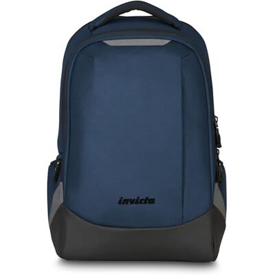 Invicta Mate S Rucksack, Business Rucksack, Tagesrucksack, Daypack, Laptopfach für 15,6" Damen und Herren Arbeit Reisen; mit USB-Anschluss, wasserabweisend, blau Invicta Mate S Rucksack, Business Rucksack, Tagesrucksack, Daypack, Laptopfach für 15,6" Damen und Herren Arbeit Reisen; mit USB-Anschluss, wasserabweisend, blau