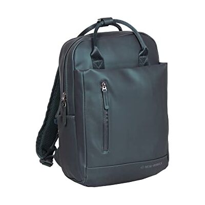 New Rebels Unisex Harper Miami Rucksack 9L wasserdichter Rucksack mit Doppelverschluss 13-Zoll-Laptopfach Wasserabweisender Reißverschluss Gepolsterte Träger, ideal für Arbeit & Schule Grün Metallic New Rebels Unisex Harper Miami Rucksack 9L wasserdichter Rucksack mit Doppelverschluss 13-Zoll-Laptopfach Wasserabweisender Reißverschluss Gepolsterte Träger, ideal für Arbeit & Schule Grün Metallic